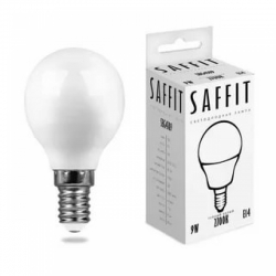 SAFFIT.Лампа светодиодная 9Вт 2700K/230В/E14/G45