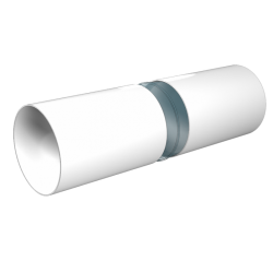 ЭРА.Труба-воздуховод ПВХ круглый D=100/0,5м пластик