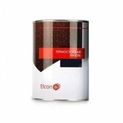 Elcon.Эмаль термостойкая 0,8кг коричневая