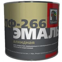 ТРИОЛЬ.Эмаль ПФ-266 д/пола1к=6штзолотисто-коричневая